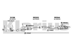 KLARIUS 120389U išmetimo sistema 
 Išmetimo sistema -> Išmetimo sistema, visa