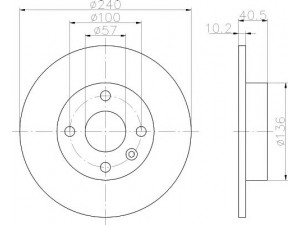 HELLA PAGID 8DD 355 108-241 stabdžių diskas
569112, 9196592