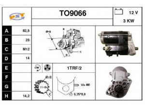 SNRA TO9066 starteris 
 Elektros įranga -> Starterio sistema -> Starteris
2810067090