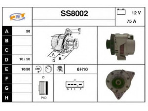 SNRA SS8002 kintamosios srovės generatorius
A6621545402