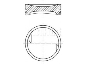 MAHLE ORIGINAL 002 27 00 stūmoklis 
 Variklis -> Cilindrai/stūmokliai
103 030 16 19, 103 030 29 18, 103 037 29 02