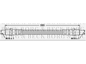 BORG & BECK BBH6629 stabdžių žarnelė 
 Stabdžių sistema -> Stabdžių žarnelės
8A0611775, 8D0 611 775F, 8D0611775F