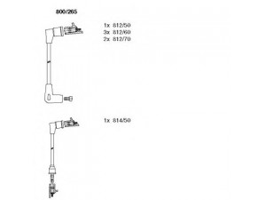 BREMI 800/265 uždegimo laido komplektas 
 Kibirkšties / kaitinamasis uždegimas -> Uždegimo laidai/jungtys