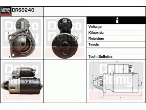 DELCO REMY DRS0240 starteris