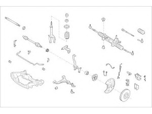 DELPHI MERC-07840-F rato pakaba 
 Ašies montavimas/vairavimo mechanizmas/ratai -> Prekių paieška pagal schemą
