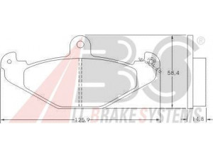 A.B.S. 36788 OE stabdžių trinkelių rinkinys, diskinis stabdys 
 Techninės priežiūros dalys -> Papildomas remontas
4762999, 6025 308 186, 7701 203 124