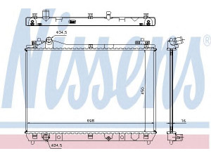 NISSENS 64200 radiatorius, variklio aušinimas 
 Aušinimo sistema -> Radiatorius/alyvos aušintuvas -> Radiatorius/dalys
17700-65J00