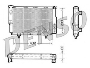 DENSO DRM23061 radiatorius, variklio aušinimas 
 Aušinimo sistema -> Radiatorius/alyvos aušintuvas -> Radiatorius/dalys
7600669799