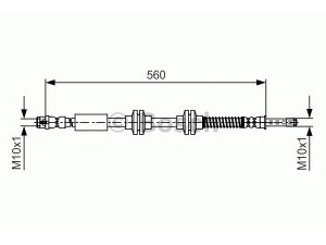 BOSCH 1 987 481 664 stabdžių žarnelė 
 Stabdžių sistema -> Stabdžių žarnelės
7H8 611 701, 7H8 611 701 A, 7H8 611 701 B