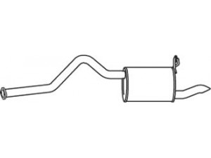 DINEX 38331 galinis duslintuvas 
 Išmetimo sistema -> Duslintuvas
28730-4A931