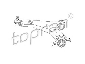 TOPRAN 301 585 vikšro valdymo svirtis 
 Ašies montavimas/vairavimo mechanizmas/ratai -> Valdymo svirtis/pasukamosios svirties sujungimas -> Vairo trauklės (valdymo svirtis, išilginis balansyras, diago
1 073 215, 1 090 738, 1 138 161