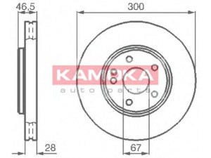 KAMOKA 1032272 stabdžių diskas 
 Stabdžių sistema -> Diskinis stabdys -> Stabdžių diskas
2034210512