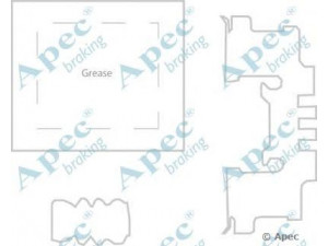 APEC braking KIT1179 priedų komplektas, stabdžių trinkelė 
 Stabdžių sistema -> Būgninis stabdys -> Dalys/priedai