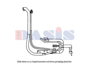 AKS DASIS 885850N aukšto slėgio linija, oro kondicionavimas 
 Oro kondicionavimas -> Žarnelės/vamzdeliai
1C1H19D734BG, 1C1H19D734BH, 4185771