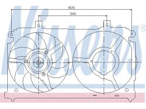 NISSENS 85478 ventiliatorius, radiatoriaus 
 Aušinimo sistema -> Oro aušinimas
1253.77, 1254.75, 1308.T6