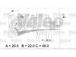 VALEO 437193 kintamosios srovės generatorius 
 Elektros įranga -> Kint. sr. generatorius/dalys -> Kintamosios srovės generatorius
57054K, 57055C, 5705-4K, 5705-5C