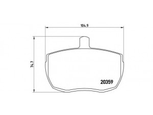 BREMBO P A6 001 stabdžių trinkelių rinkinys, diskinis stabdys 
 Techninės priežiūros dalys -> Papildomas remontas
1571571, 4431470, 5015935, 5018908