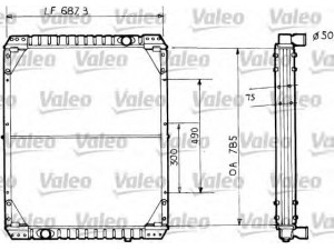 VALEO 730733 radiatorius, variklio aušinimas 
 Aušinimo sistema -> Radiatorius/alyvos aušintuvas -> Radiatorius/dalys