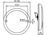 HELLA 2ZR 357 026-041 atbulinės eigos žibintas