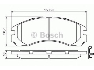 BOSCH 0 986 495 252 stabdžių trinkelių rinkinys, diskinis stabdys 
 Techninės priežiūros dalys -> Papildomas remontas
4253 88, 4254 30, MR389546, MR389548