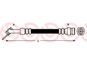 BREMBO T 30 070 stabdžių žarnelė 
 Stabdžių sistema -> Stabdžių žarnelės
588114A007, 815043113