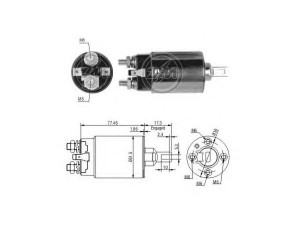 ERA 227661 solenoidinis jungiklis, starteris 
 Elektros įranga -> Starterio sistema -> Solenoidinis jungiklis
1757-24-760, M371X00272, M371X17271