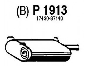 FENNO P1913 galinis duslintuvas 
 Išmetimo sistema -> Duslintuvas
17430-87134, 17430-87135, 17430-87139