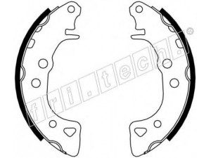 fri.tech. 17071 stabdžių trinkelių komplektas 
 Techninės priežiūros dalys -> Papildomas remontas