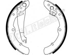 fri.tech. 17138 stabdžių trinkelių komplektas 
 Techninės priežiūros dalys -> Papildomas remontas