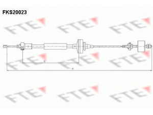 FTE FKS20023 sankabos trosas 
 Dviratė transporto priemonės -> Kabeliai ir tachometro velenaai -> Sankabos trosas
60 01 546 867, 60 01 546 867