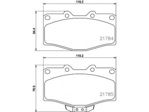 HELLA PAGID 8DB 355 009-471 stabdžių trinkelių rinkinys, diskinis stabdys 
 Techninės priežiūros dalys -> Papildomas remontas
0449135111