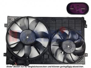 AKS DASIS 048108N ventiliatorius, radiatoriaus 
 Aušinimo sistema -> Oro aušinimas
1K0121207BB, 1K0121207BB9B9, 1K0121207T