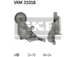 SKF VKM 31018 įtempiklio skriemulys, V formos rumbuotas diržas 
 Diržinė pavara -> V formos rumbuotas diržas/komplektas -> Įtempiklio skriemulys
038 903 315 A, 038 903 315 E, 038 903 315 K