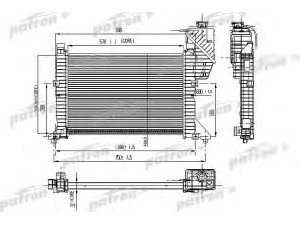 PATRON PRS3464 radiatorius, variklio aušinimas 
 Aušinimo sistema -> Radiatorius/alyvos aušintuvas -> Radiatorius/dalys
9015001800