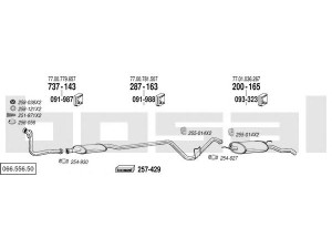 BOSAL 066.556.50 išmetimo sistema 
 Išmetimo sistema -> Išmetimo sistema, visa
