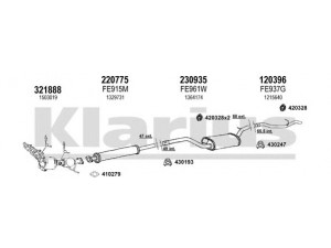 KLARIUS 362077E išmetimo sistema 
 Išmetimo sistema -> Išmetimo sistema, visa