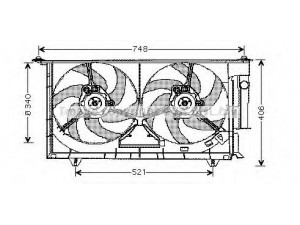 AVA QUALITY COOLING CN7525 ventiliatorius, radiatoriaus 
 Aušinimo sistema -> Oro aušinimas
125363, 125387, 125470, 1308N9