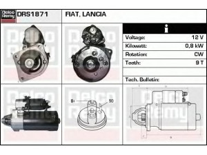 DELCO REMY DRS1871 starteris 
 Elektros įranga -> Starterio sistema -> Starteris
4145430, 4198600, 4198601, 4421688