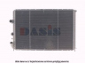 AKS DASIS 181350N radiatorius, variklio aušinimas 
 Aušinimo sistema -> Radiatorius/alyvos aušintuvas -> Radiatorius/dalys
7700838129, 7701352606