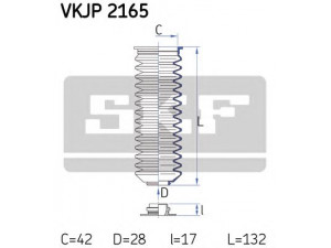 SKF VKJP 2165 gofruotoji membrana, vairavimas 
 Vairavimas -> Gofruotoji membrana/sandarinimai