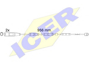 ICER 610556 E C įspėjimo kontaktas, stabdžių trinkelių susidėvėjimas 
 Stabdžių sistema -> Susidėvėjimo indikatorius, stabdžių trinkelės
34 35 6 790 303