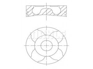 PERFECT CIRCLE 56 08598 L stūmoklis 
 Variklis -> Cilindrai/stūmokliai
129 925 50, 129 925 59