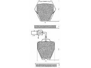 BSF 10682 stabdžių trinkelių rinkinys, diskinis stabdys 
 Techninės priežiūros dalys -> Papildomas remontas
4B0698151L, 4B3698151B, 3D0698151B