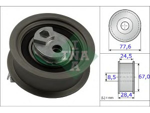 INA 531 0851 10 įtempiklio skriemulys, paskirstymo diržas 
 Techninės priežiūros dalys -> Papildomas remontas
06D 109 243 C