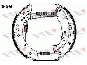 FTE TK1935 stabdžių trinkelių komplektas 
 Techninės priežiūros dalys -> Papildomas remontas
424201, 424208, 424201, 424208