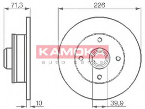 KAMOKA 103274 stabdžių diskas 
 Dviratė transporto priemonės -> Stabdžių sistema -> Stabdžių diskai / priedai
357 615 601, 191 615 601, 191 615 601 B