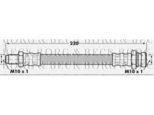 BORG & BECK BBH7105 stabdžių žarnelė 
 Stabdžių sistema -> Stabdžių žarnelės
MB857527, MB857542, MR129745