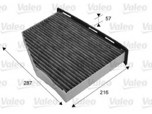 VALEO 715665 filtras, salono oras 
 Filtrai -> Oro filtras, keleivio vieta
1K2819653, 1K2819653A, 1K2819653B