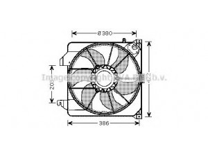 AVA QUALITY COOLING FD7538 ventiliatorius, radiatoriaus 
 Aušinimo sistema -> Oro aušinimas
2T148C607AD, 4371780
