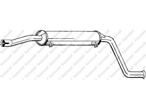 BOSAL 279-991 vidurinis duslintuvas 
 Išmetimo sistema -> Duslintuvas
2108-31202005